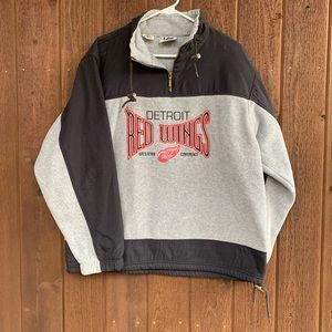 Vintage Detroit Red Wings Fleece Pullover